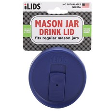 iLIDS 適合梅森罐飲料蓋常規, 鈷, 1個