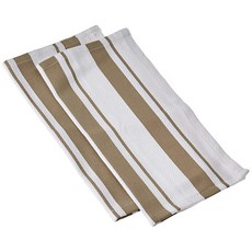 Mukitchen 棉條紋抹布, 2件, 混色