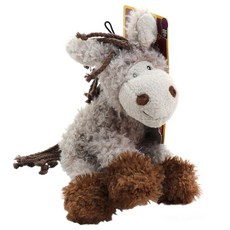 multipet 驢子造型絨毛寵物玩具 28cm, 1個, 鬃毛驢