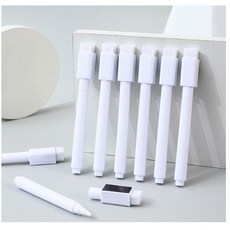 磁吸可擦式液體粉筆, 1隻, 白色, 500箱