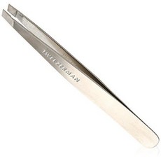 TWEEZERMAN 斜頭鑷子, 1個, 銀色