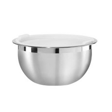 OGGI 附白色蓋子攪拌碗, 不鏽鋼, 1個