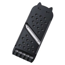 KAI 貝印 Nyammy 貓咪造型三用調理切片器, 1個, 黑色