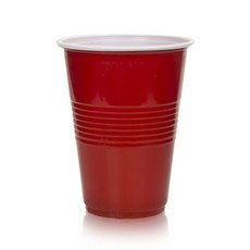 true Plastic Party Cup 紅色 473.2ml, 1個, 100件, 473.2毫升