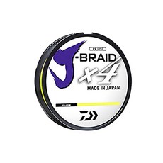 DAIWA J-Brad X4 線軸測試釣魚線 80 磅, 熒光黃