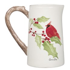 Sullivans 鳥印花耐熱玻璃水壺 11.4*11.4*17.8cm, 混色