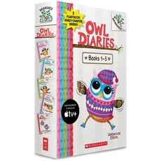 (英文圖書)Owl Diaries Books 1-5: A Branches Box Set Boxed Set, Scholastic Inc., 英文, 盒裝套書