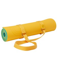 LOLe 瑜伽墊背帶, 黃色的