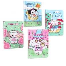 卡通學生日記本 可愛卡通圖案設計 學生專用日記本 方便攜帶 高品質紙張 記錄生活點滴, 森林遊園會-圖案隨機
