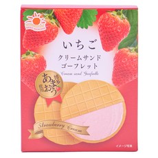 NikkoShokuhin 草莓奶油夾心waffle餅乾 5個入, 1個