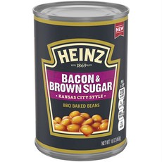 HEINZ 亨氏 烤肉焗豆, 培根紅糖堪薩斯城風格, 1個, 453g