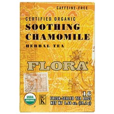 Flora 無咖啡因洋甘菊花茶, 16件, 1.2g