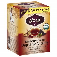 yogi 風味茶茶包, 覆盆子薑, 16件