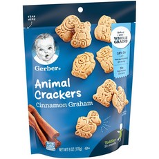 Gerber 嘉寶 孩童動物餅乾 126g, 1包, 肉桂全麥口味