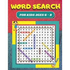 (英文圖書) Word Search: For Kids Ages 6 - 8 80 Word Search Puzzles for Kids Large 8.5 x 11 Print Search ... 平裝版, Gopublish, 英文