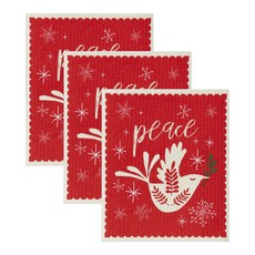 設計進口瑞典洗碗布廚房十字架, 3入, Peace