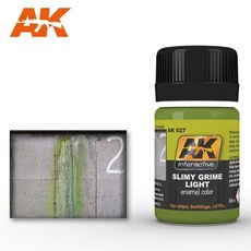AK027 模型舊化琺瑯顏料 淺色污痕流痕效果 青苔舊化輕鬆呈現