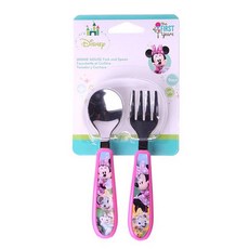 the FIRST years 幼兒湯匙叉子組 迷你老鼠 9個月以上, 1個, 混色