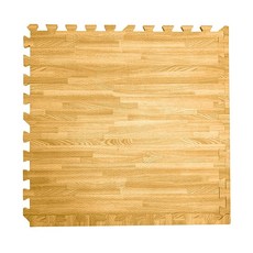 MOMOTARO 桃太郎地墊 台灣製經典日式風耐磨拼花木紋巧拼地墊-4色可選-附邊條, 柚木+胡桃木 雙面, 1個