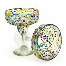 BAMBECO 再造玻璃雞尾酒杯 5彩斑點, 2件