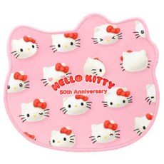 GARMMA Hello Kitty 50週年紀念款造型滑鼠墊 可愛電腦周邊, 粉紅色