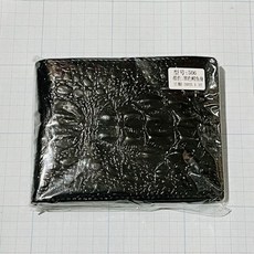 全牛皮鱷魚紋男用短夾