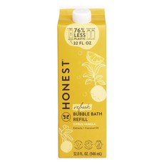 HONEST 誠實 Refresh泡泡入浴劑補充裝 柑橘香草萃取&椰子油, 1入, 946ml