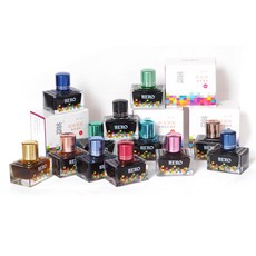 英雄彩色墨水40ml 12色整組賣場 非碳素不堵筆, 彩色