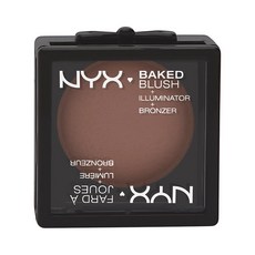 NYX 烘烤腮紅 +照明器 +古銅色6.5g, 1個, 薄紗
