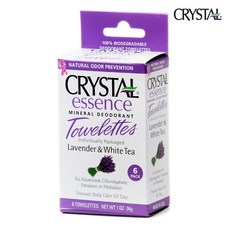 CRYSTAL Essence礦物除臭型拖曳薰衣草和白茶, 1個, 34克