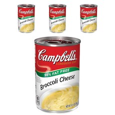 Campbell's 金寶 花椰菜起司濃湯罐頭, 4罐, 298g