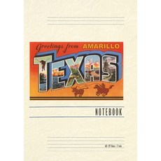 (英文圖書) Vintage Lined Notebook Greetings from Amarillo Texas 平裝版, Found Image Press, 英文