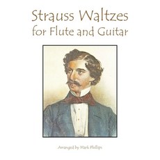 (英文圖書) Strauss Waltzes for Flute and Guitar 平裝版, Independently Published, 英文