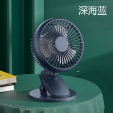 夾式風扇 UF-166 迷你充電式循環風扇, 藍色