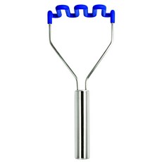 Tovolo 不鏽鋼矽膠波浪壓泥器, 1個, 藍色