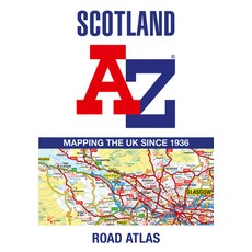 (英文圖書) Scotland A-Z Road Atlas 平裝版, Geographers' A-Z Map Compan..., 英文