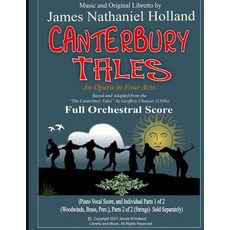 (英文圖書) Canterbury Tales: An Opera in Four Acts Full Orchestral Score 平裝版, Independently Published, 英文