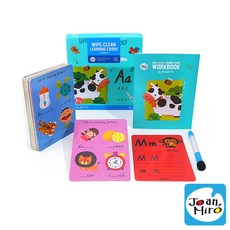 JoanMiro 原創美玩 可擦寫學習卡-趣味ABC 聖誕禮物 聖誕節交換禮物, 詳見包裝, 1個