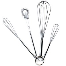 FOX RUN 不鏽鋼打蛋器 4款組, 1個, 銀