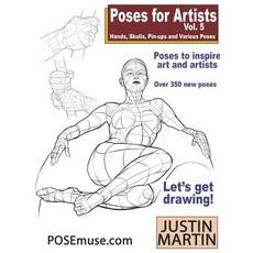 (英文圖書) Poses for Artists Volume 5 - Hands Skulls Pin-ups & Various Poses: An essential reference f... 平裝版, Independently Published, 英文