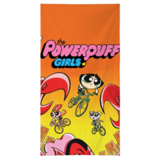 飛天小女警浴巾 70x140cm 可愛卡通造型 柔軟吸水速乾 居家旅行必備, 多色混合, 1個