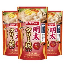 DAISHO 大逸昌 明太子奶油鍋湯底, 3包, 750g