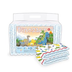 ABDL-Rearz Dinosaur Elite 娃娃龍 紙尿褲 (12片/包) NEW!!, 詳見包裝, 詳見包裝, L號 (32"~52")