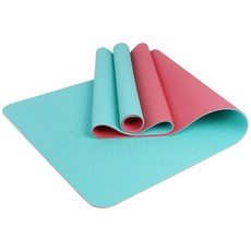 MAJI SPORTS 2 Tone TPE 優質瑜伽墊, 藍色+粉色
