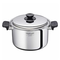 VitaCraft Hexa Ply雙耳鍋 深型 5.5L, 1個, 銀, 21cm