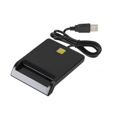 IC晶片讀卡機 (ATM/自然人憑證/健保卡適用), GF607, 黑, 1個