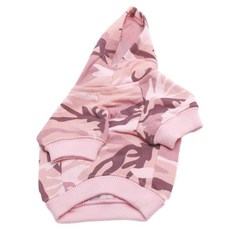 CASUAL CANINE 狗用迷彩連帽衫, 粉色的