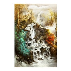 御畫房 山水印象手繪油畫 60x90cm VF-96, 詳見包裝, 1個