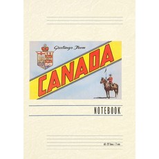 (英文圖書) Vintage Lined Notebook Greetings from Canada 平裝版, Found Image Press, 英文