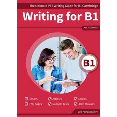 (英文圖書) Writing B1: The Ultimate PET Writing Guide for B1 Cambridge 平裝版, Kse Academy, 英文